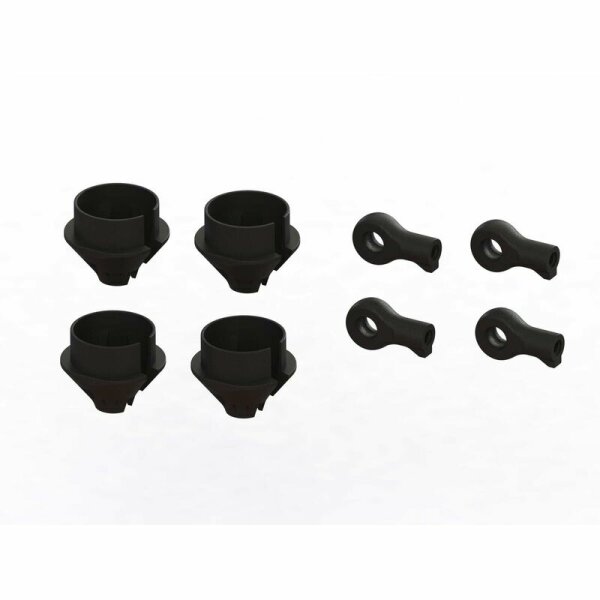 Arrma ARA330608 HD shock absorber rod end and spring plate set (2 pairs)