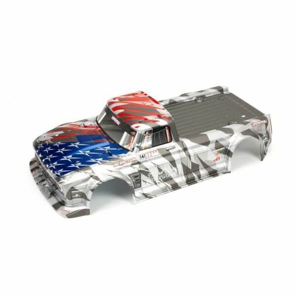 Arrma ARA410006 INFRACTION 6S BLX Painted Body Silver/Red