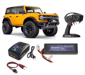 Traxxas 92076-4 TRX-4 2021 Ford Bronco 1:10 4WD RTR Crawler TQi 2.4GHz gazdaságossági szett 1