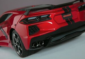 TRAXXAS TRX93054-4 4Tec 3.0 Corvette C8 Stingray 1/10 RTR 2.4GHz AWD Brushed XL-5 Waterproof with Traxxas 2S Combo