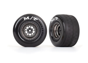 Traxxas TRX9475A Tyres mounted on rim satin black chrome...