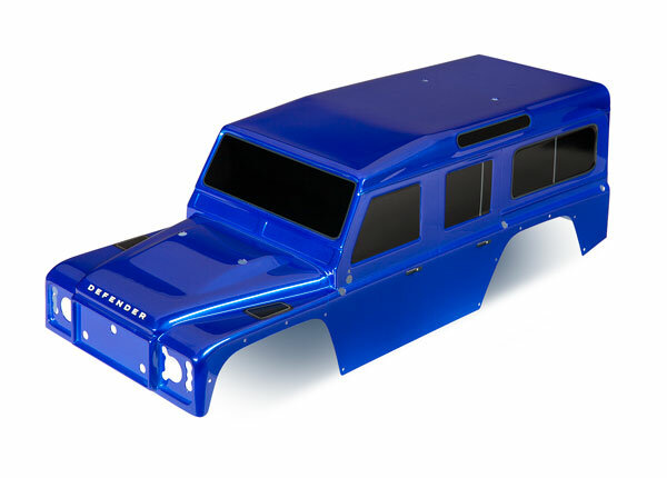 Traxxas TRX8011T Karo, Land Rover Defender, bleu +Decals