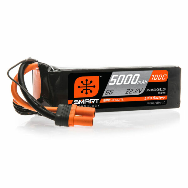 Spectrum SPMX50006S100 5000mAh 6S 100C Smart LiPo Battery
