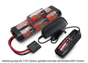 Traxxas TRX2984G Pack complet batterie/chargeur AC...