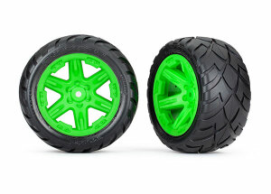 Traxxas TRX6768G tyre on rim 2.8 RXT green / Anaconda (TSM rated)