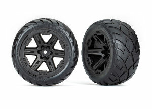 Traxxas TRX6775 Tyre on rim 2.8 RXT black / Anaconda (TSM...