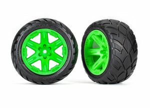 Traxxas TRX6775G tyre on rim 2.8 RXT green / Anaconda...