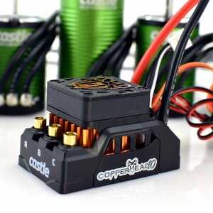 Castle-Creations 010-0166-01 Castle - COPPERHEAD 10 - 1406-4600KV COMBO - Basher Edition - 2S/3S