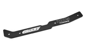 Team Corally C-00180-830 Chassis Stiffener - XTR - Center - Swiss Made 7075 T6 - 3mm - Hard Anodised - Black - Made in Italy - 1 pc