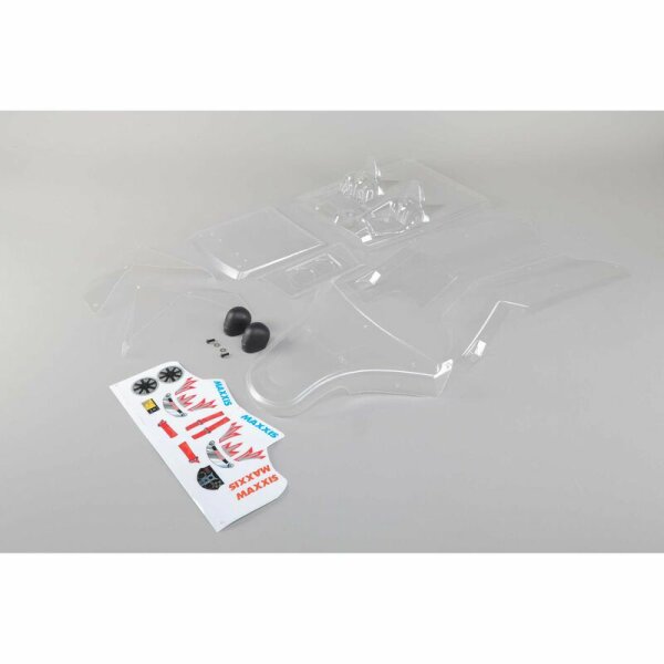 Losi LOS250018 Body set with decal sheet, clear: DBXL-E