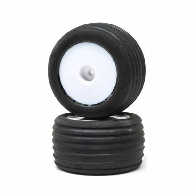 Losi LOS41014 Directional tyres, FR, Mounted, White (2): Mini-T 2.0