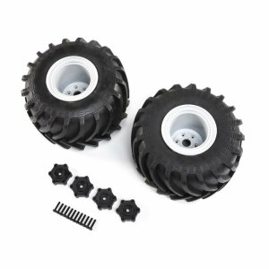 Losi LOS43034 Mounted monster truck tyres, L/R: LMT