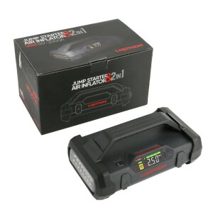 Gens Ace JA301 auto jumpstarter met luchtcompressor 2000A 12V Lithium Jump Starter PowerPack 10 Bar
