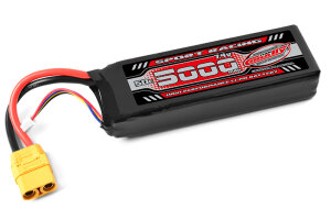 Team Corally C-49230-X Power Racing 50C - 5000MAH - 2S - 7,4V - XT-90 - Semi-Soft Case