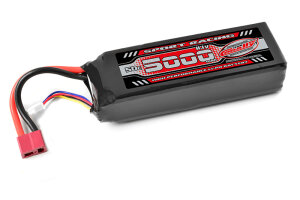 Team Corally C-49231-D Power Racing 50C - 5000MAH - 3S - 11,1V - T-Plug - Semi-Soft Case