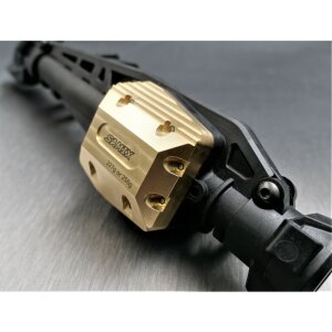 SAMIX SAM-scx6-4075G SCX-6 Brass differential cover (gold colour with adjustment weight)