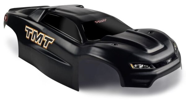 TMT RC Bodies TMTER-S carreau incassable noir incl. sticker pour TRX E-REVO 2.0