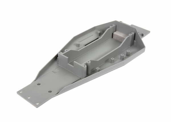 Traxxas TRX3728A lower chassis grey (166mm battery compartment) needs 3725R controller pla