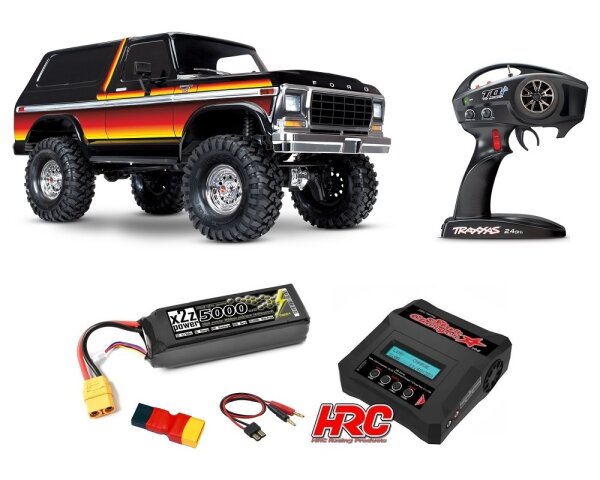 Traxxas 82046-4TRX-4 1979 Ford Bronco 1/10th scale 4WD RTR Crawler with 3S Combo