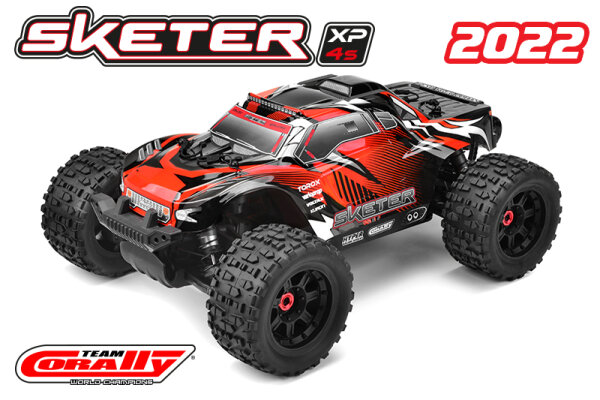 Team Corally C-00191 SKETER - XL4S Monster Truck EP - RTR - Potenza senza spazzole 4S