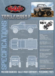 RC4WD Z-RTR0045 Trail Finder 3 RTR con kit carrozzeria Mojave II