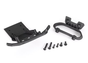 Traxxas TRX3635 Bumper + bracket front with LED light mount