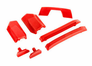 Traxxas TRX9510R Check reinforcement set red / roof skid...
