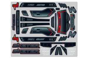 Team Corally C-00180-624-1 Body Decal Sheet - Sketer XP...