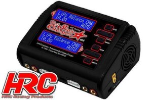 HRC Racing HRC9361C Dual-Star Charger V2.1 - 2x 120W/ 2x...