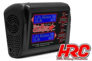 HRC HRC9361C Caricabatterie Dual-Star V2.1 - 2x 120W/ 2x 10A - Menu di navigazione in tedesco