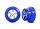 Traxxas TRX5868A Rim SCT Chrome Beadlock style blue 3.0/2.2 (2) 4WD v/h 2WD