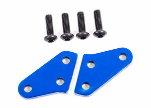 Traxxas TRX9636X steering arm blue anodised (2) for 9537...
