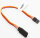 RC Dome Servo Extension Cable JR-Futaba Brown/Red/Orange 22AWG 15cm