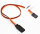 RC-Dome Servo Extension Cable , JR, Futaba etc Brown/Red/Orange 22AWG 30cm