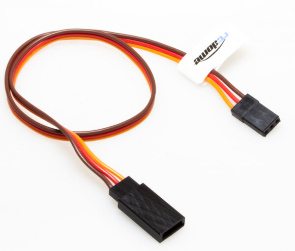 RC-Dome Servo Extension Cable , JR, Futaba etc Brown/Red/Orange 22AWG 90cm