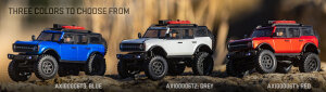 Axial AXI00006 1/24 SCX24 2021 Ford Bronco 4WD Truck Brushed RTR 2,4GHz Wasserfest Rot