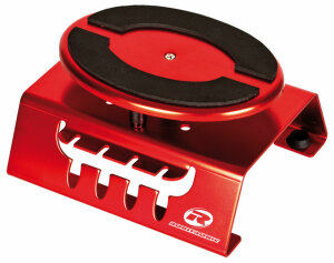 Robitronic R15001R stand de montage automobile 1:8 rouge (pivotant &amp; fixable)