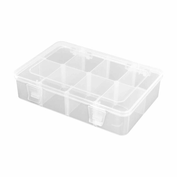 Robitronic R14035 Sorting box 8 compartments variable 186x125x43mm