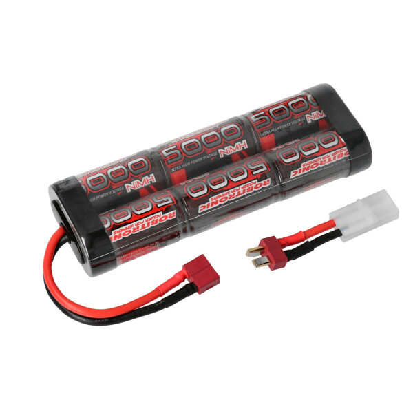 Robitronic SC5000T NiMH battery 5000mAh 7,2V Stick Pack T-connector & Tamiya