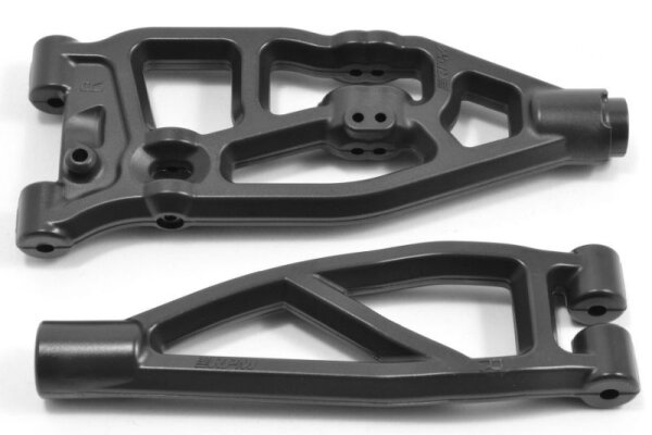 RPM RPM-81602 Front right wishbone black, bottom/top for Arrma V5 and EXB 6S models