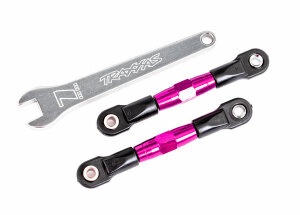 Traxxas TRX2443P camber bar hi aluminium tube pink anodised