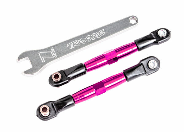 Traxxas TRX2444P barra di camber vo tubo di alluminio anodizzato rosa