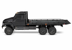 Traxxas TRX88086-4 TRX-6 Ultimate RC Hauler Flatbed Truck 1/10 6x6 RTR 6WD Brushed 2,4 GHz Tempomat Etanche Noir