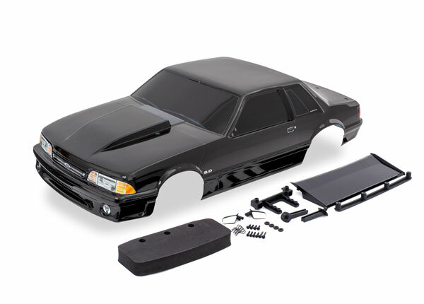 Traxxas TRX9421A Karo Ford Mustang Fox Body black painted complete