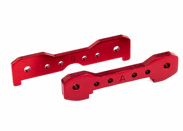 Traxxas TRX9527R front tie-bars 6061-T6 alloy red anodised