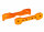 Traxxas TRX9527T Tie-Bars vorn 6061-T6 Alu orange eloxiert