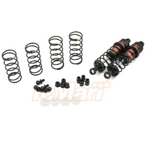 Yeah-Racing YA-BBG-0070BK Aluminium Big Bore Go Dämpfersatz 70mm 2 Stück für 1/10 RC Off-Road Buggy Schwarz