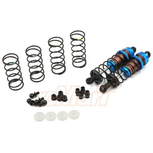 Yeah-Racing YA-BBG-0070BU Aluminium Big Bore Go Dämpfersatz 70mm 2 Stück für 1/10 RC Off-Road Buggy Blau
