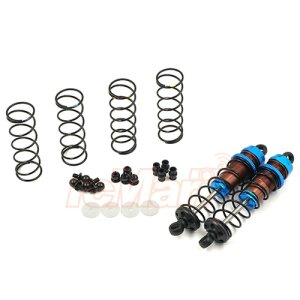 Yeah-Racing YA-BBG-0080BU Aluminium Big Bore Go Dämpfersatz 80mm 2 Stück für 1/10 RC Off-Road Buggy Blau
