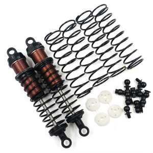 Yeah-Racing YA-BBG-0090BK Aluminium Big Bore Go Dämpfersatz 90mm 2 Stück für 1/10 RC Off-Road Auto Schwarz